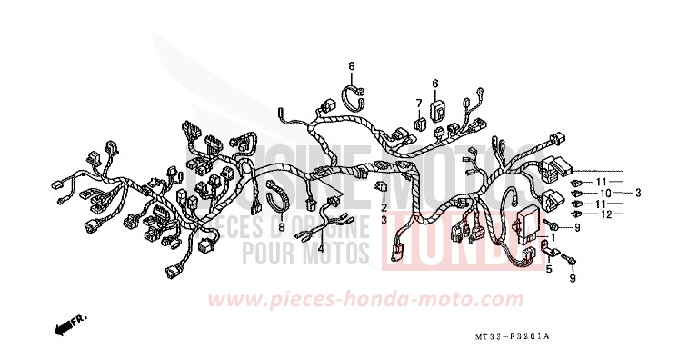 KABELBAUM (ST1100AN/AP/AR) von Pan-European ABS SPARKLING SILVER METALLIC (NH295D) von 1993